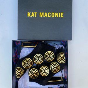 Kat Maconie VERA Gold Spiral Dress Shoes size US 9.5